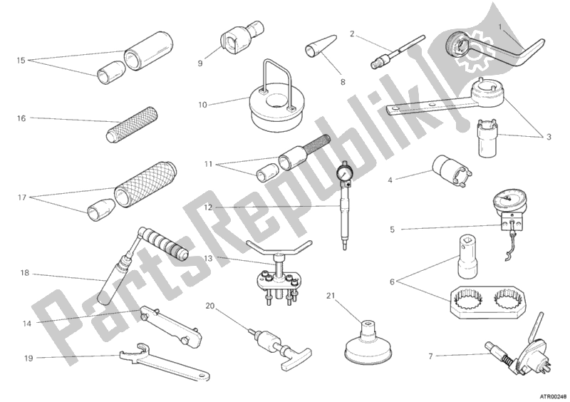All parts for the Workshop Service Tools, Engine Ii of the Ducati Multistrada 1200 ABS 2012